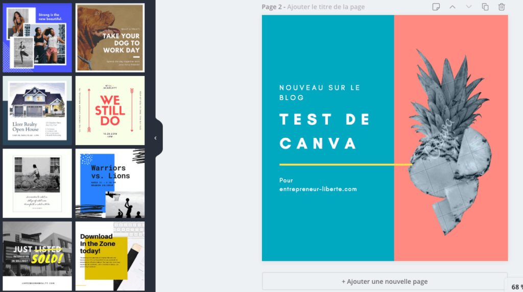 Canva : exemple