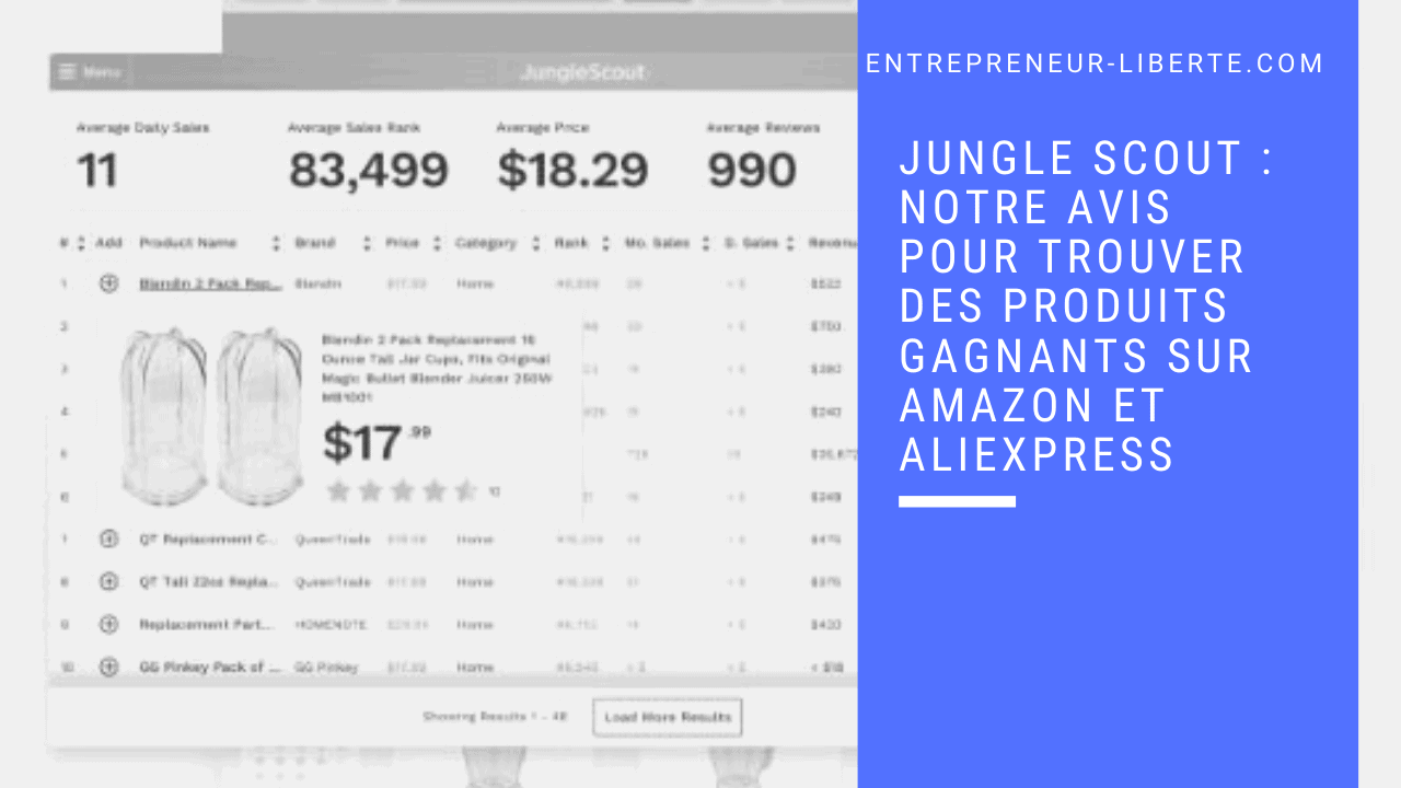 Jungle Scout _ notre avis pour trouver des produits gagnants sur Amazon et Aliexpress