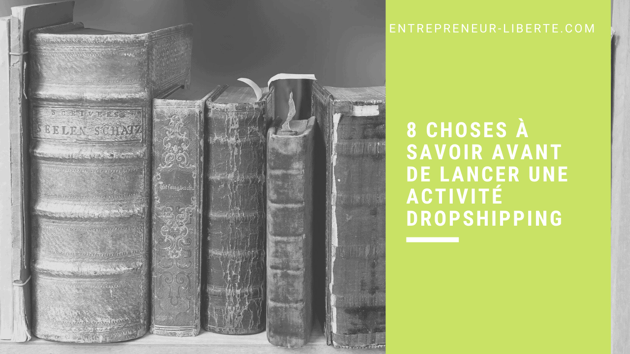 8 choses à savoir avant de lancer une activité dropshipping