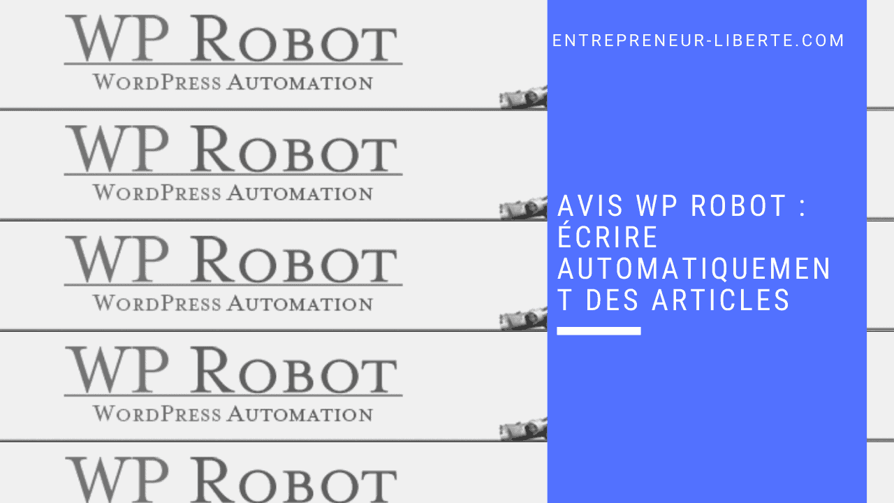 Avis WP Robot _ écrire automatiquement des articles
