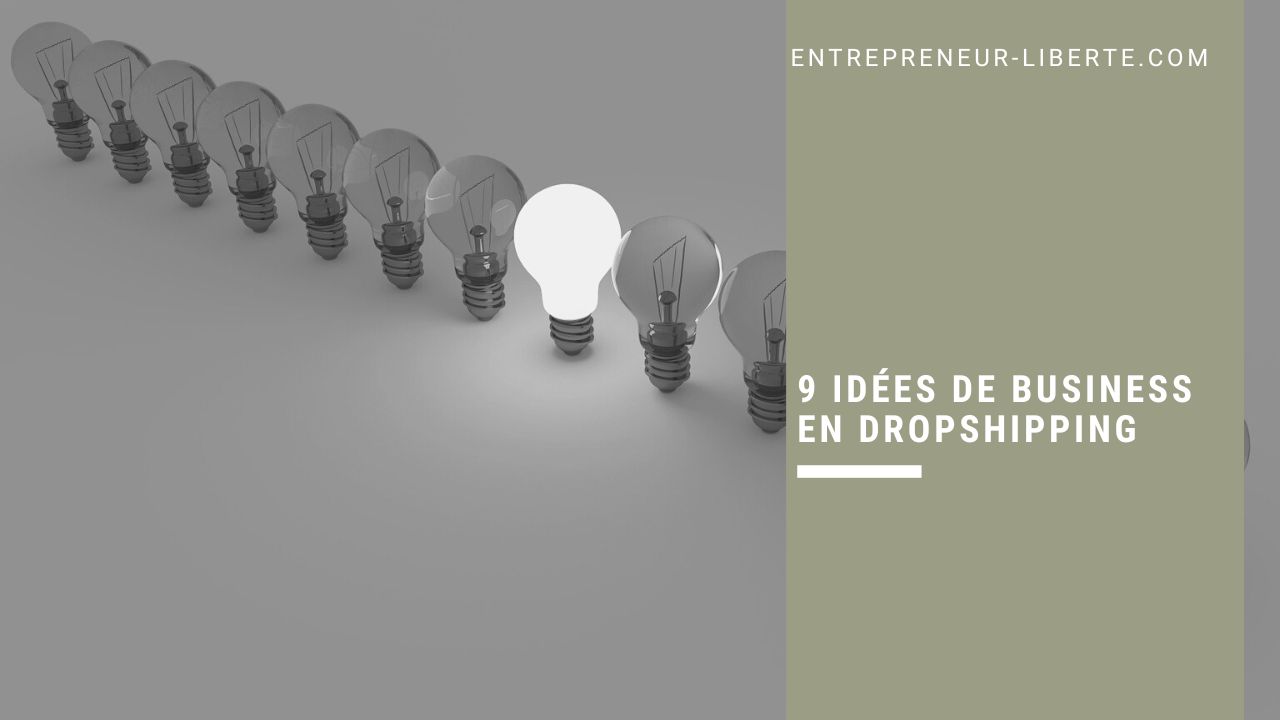 9 idées de business en dropshipping